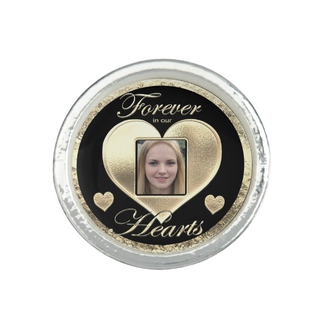 Forever in our Hearts Memorial Ring (Front)