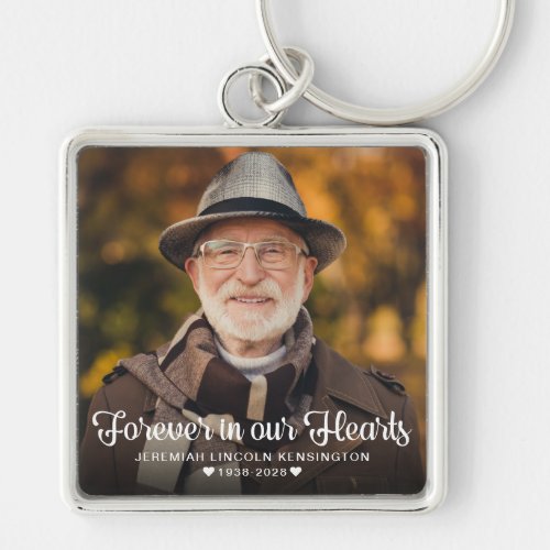 Forever in Our Hearts Memory Keepsake Keychain