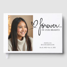 Forever In Our Hearts Modern Photo Memorial