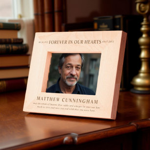 Forever in our hearts Modern Simple Minimalist Engraved Frames