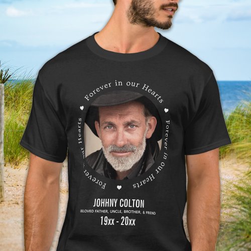 Forever in our Hearts Personalized Photo Memorial T_Shirt