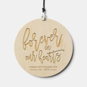 Forever In Our Hearts Personalized Photo Memorial Wind Chime