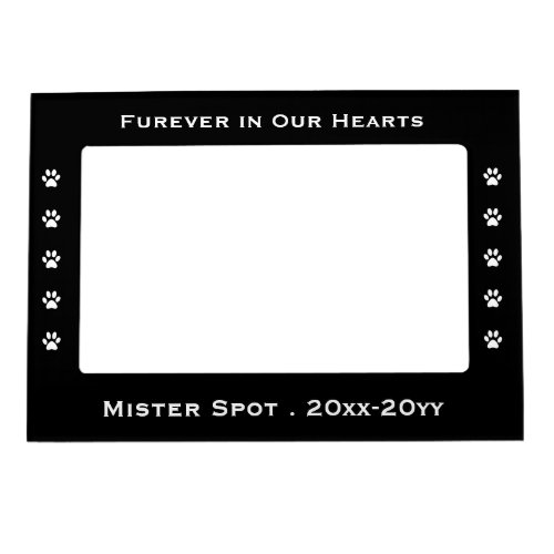 Forever in our Hearts Pet Cat Dog Keepsake Magnetic Frame