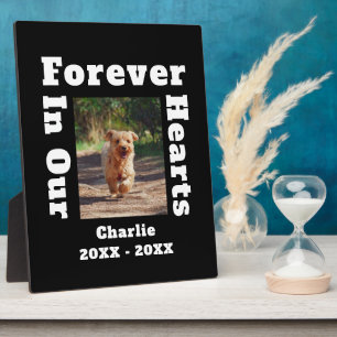 Forever In Our Hearts Pet Loss Sympathy Memorial Plaque