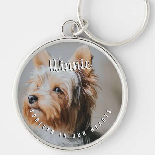 Forever in Our Hearts Pet Memorial Keepsake Keychain