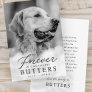 Forever in our Hearts Pet Memorial Modern Photo Thank You Card
