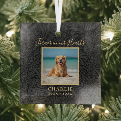 Forever in our Hearts Pet Memorial Name Photo