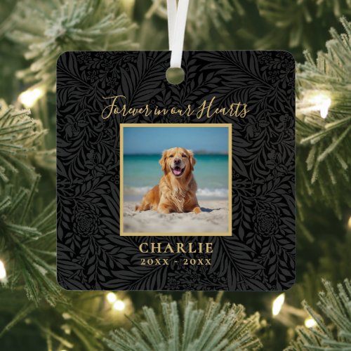 Forever in our Hearts Pet Memorial Name Photo