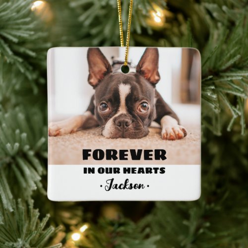 Forever In our Hearts Pet Memorial Ornament