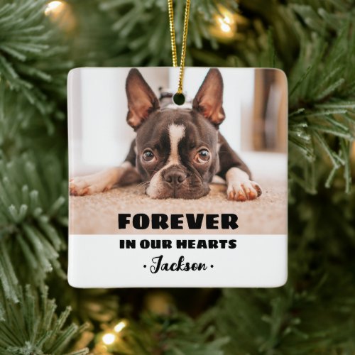 Forever In our Hearts Pet Memorial Ornament