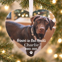Forever in Our Hearts Pet Memorial Photo Keepsake