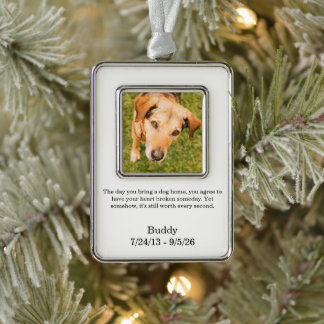 Forever in Our Hearts Pet Remembrance Keepsake Christmas Ornament