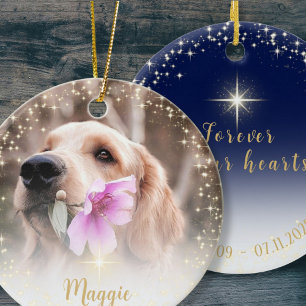 Forever in our hearts photo  ceramic ornament