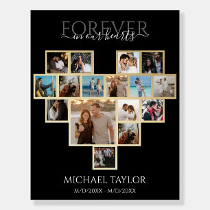Forever in Our Hearts Photo Collage Funeral Foam Board