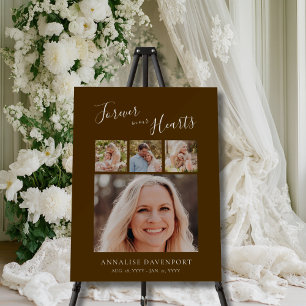 Forever in our Hearts Photo Collage Memorial Foam Board