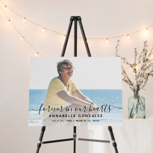Forever in our Hearts   Photo Funeral Foam Board