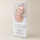 Funeral Memorial 7 Photo Collage Retractable Banner