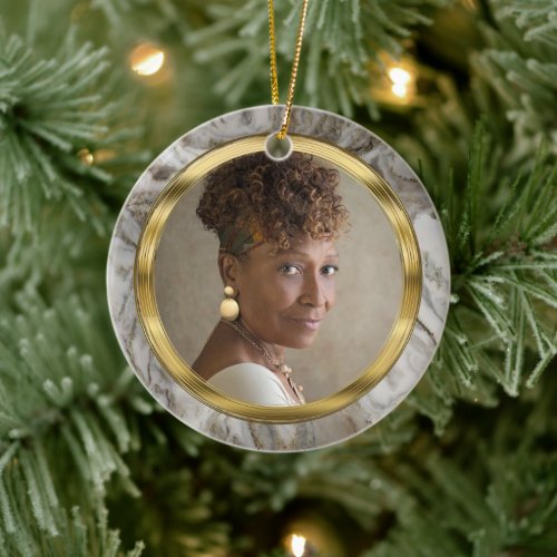 Forever in Our Hearts Photo Keepsake Ceramic Ornament