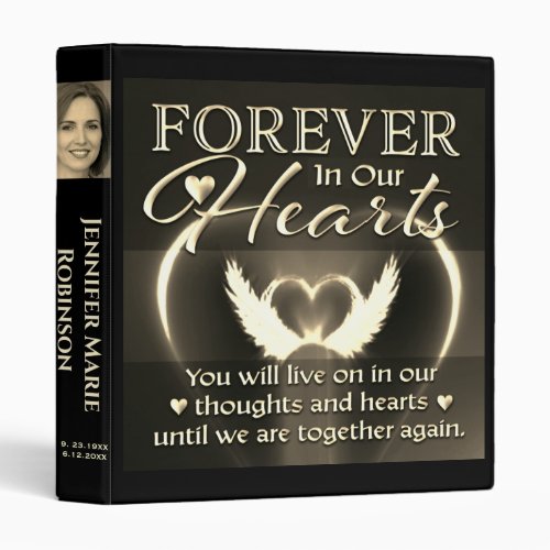 Forever in Our Hearts Photo Memorial Binder