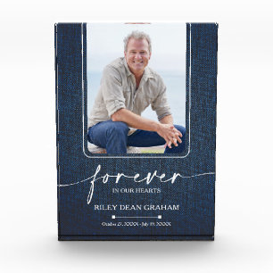 Forever in our Hearts Photo Memorial Block