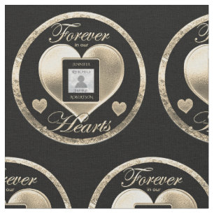 Forever in Our Hearts Photo Memorial Fabric