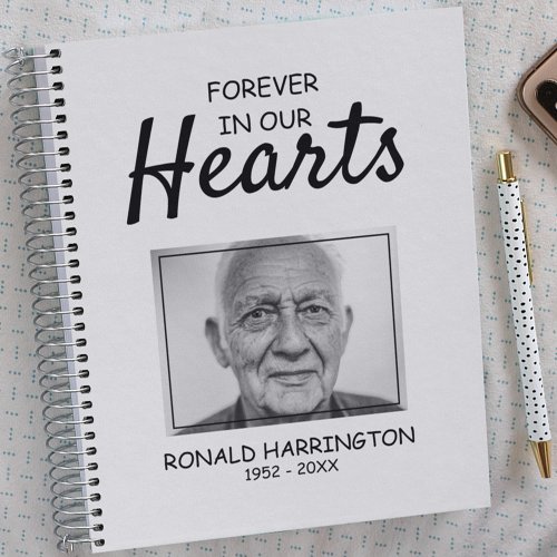 Forever In Our Hearts  Photo Memorial Guest Notebook