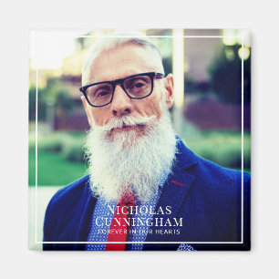 Forever In Our Hearts Photo Memorial Keepsake Magnet