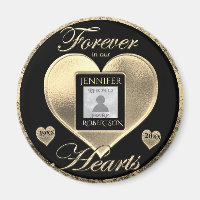 Forever in Our Hearts Photo Memorial Magnet