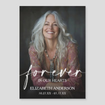 Forever in our Hearts Photo Memorial Magnet
