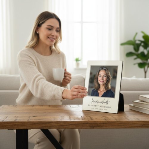 Forever in Our Hearts Photo Memorial Plaque