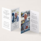 Forever in our Hearts Photo Memorial Prayer Card