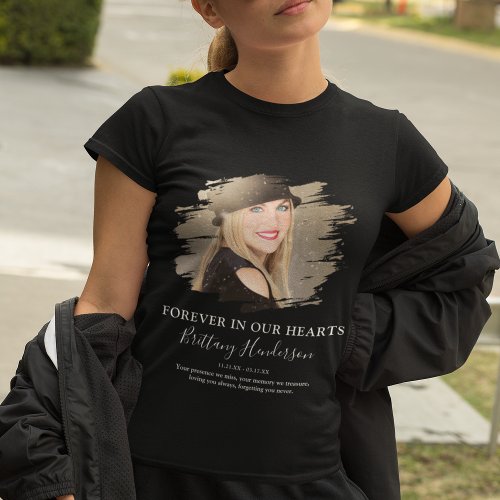 Forever In Our Hearts | Photo Memorial T-Shirt