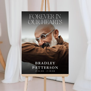 Forever in our Hearts Photo Memorial Tribute Foam Board