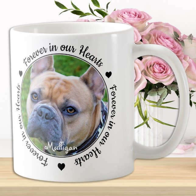 Forever in our Hearts Photo Pet Memorial Coffee Mug