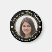 Forever in Our Hearts Photo Remembrance Magnet