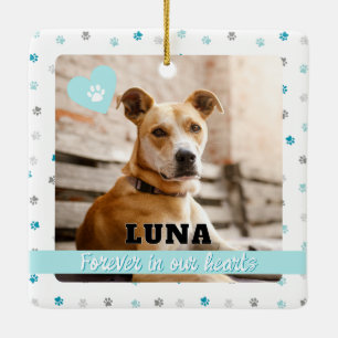 Forever in our Hearts Rainbow Bridge Dog Ornament