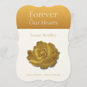 Forever In Our Hearts Rose 1 Funeral Announcement