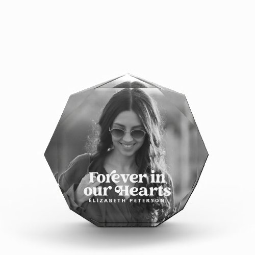 Forever in our Hearts Simple Custom Photo Memorial