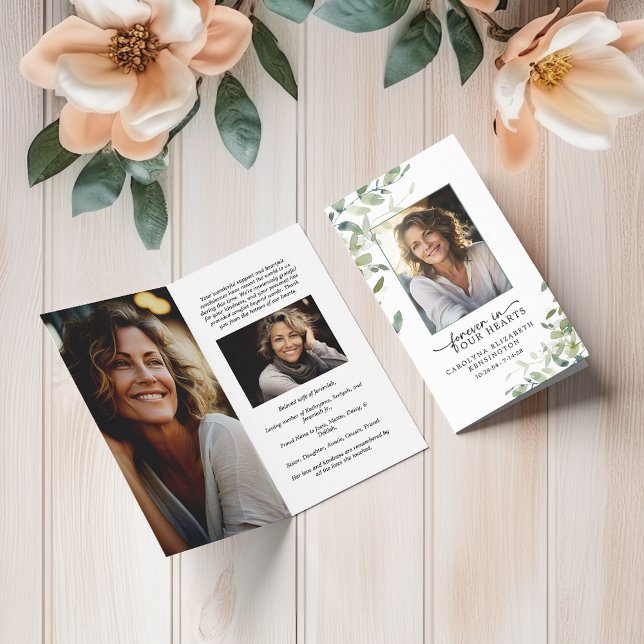 Forever in Our Hearts Small Funeral Prayer Card (Forever in Our Hearts Small Funeral Prayer Card)