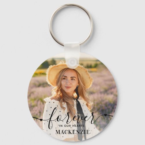 Forever in our Hearts _ Sympathy Keepsake Memorial Keychain