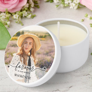 Forever in our Hearts - Sympathy Keepsake Memorial Mini Candle Favors