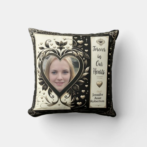 Forever in Our Hearts Throw Pillow