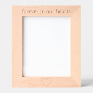 forever in our hearts wooden engraved frames