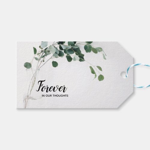 Forever in our Thoughts florist card Gift Tags