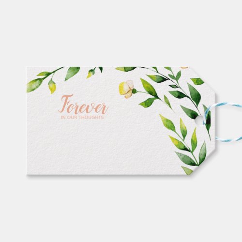 Forever in our Thoughts florist card Gift Tags