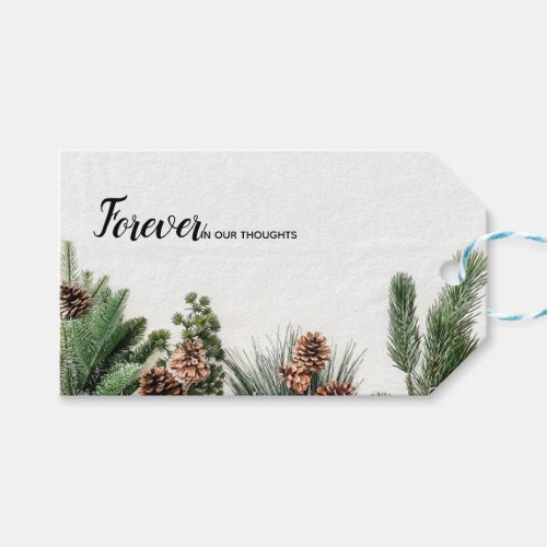 Forever in our Thoughts florist card Gift Tags