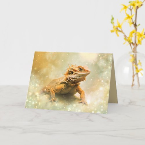 Forever in Scales A Bearded Dragon Sympathy  Card