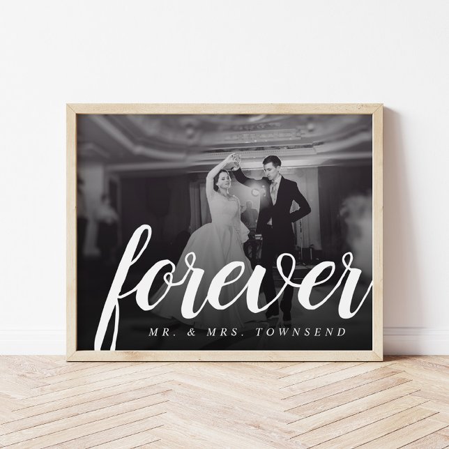 Forever Keepsake Mr. and Mrs. Wedding Photo Poster (Creator Uploaded)