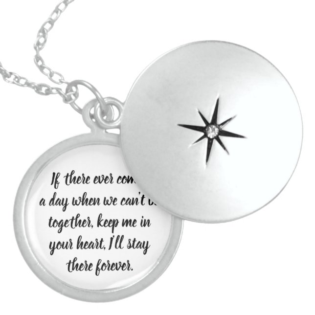 Forever Locket Sterling Silver Necklace (Front)