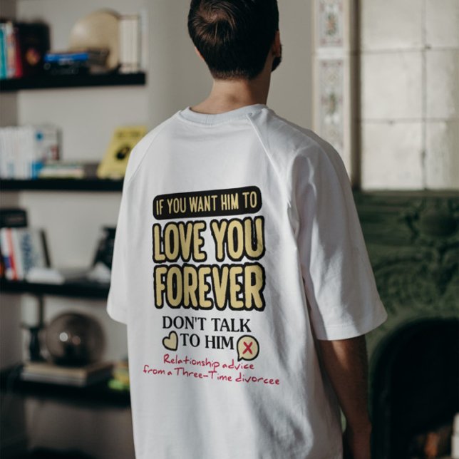 Forever Love Advice (From a Three-Time Divorcee) Tri-Blend Shirt (Creator Uploaded)